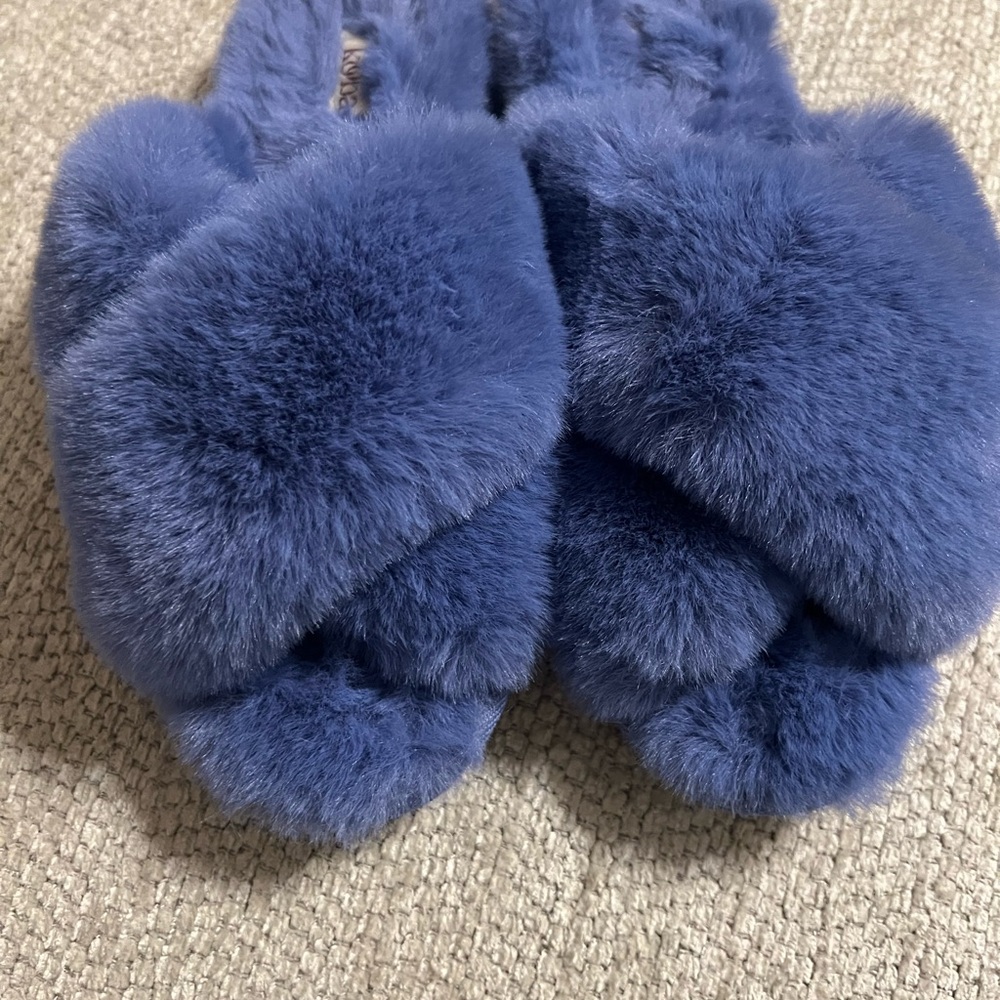 Kooba slippers, periwinkle